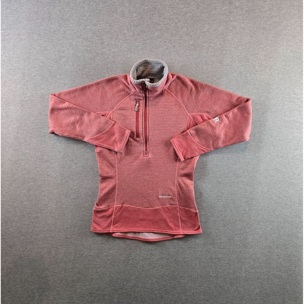 Patagonia R1 Flash Sweatshirt Womens XS Pink Pullover‎ Polartec Waffle Fleece
